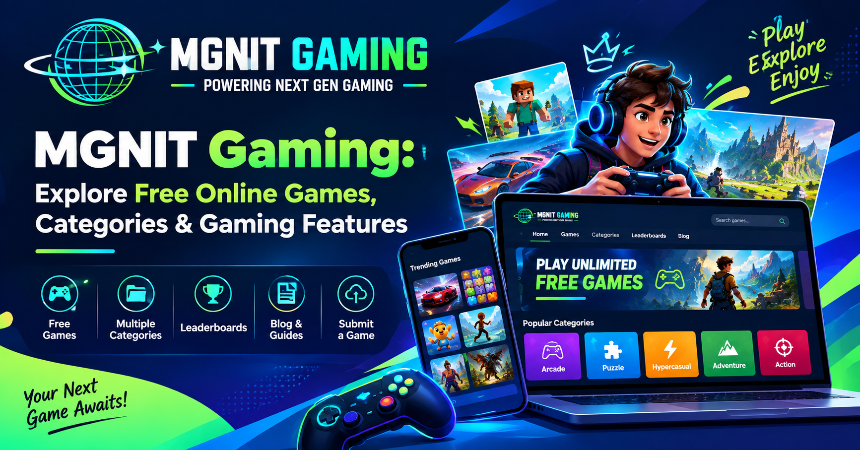MGNIT Gaming | Explore Free Online Games, Categories & Gaming Features